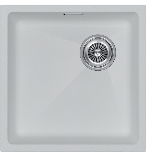 Кухонная мойка Paulmark LUMI 45UNI-SKEW LU45SK-WH 46х46 цвет белый